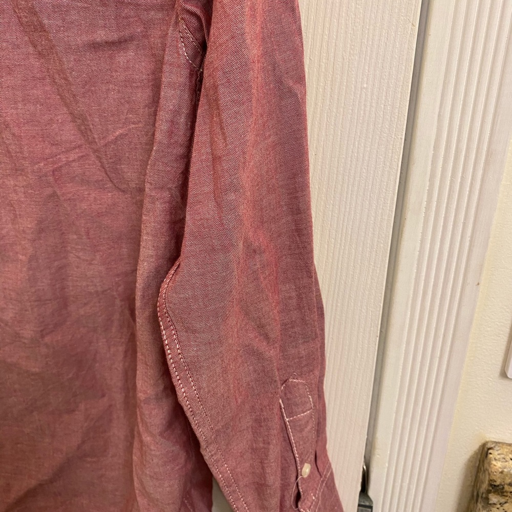 Nautica long sleeves boy shirt red L 14/16 - Picture 4 of 4